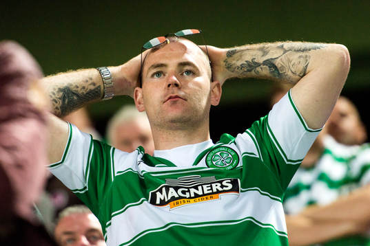 En Celtic-supporter deppar