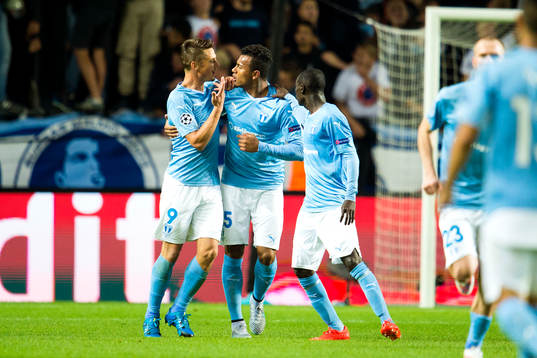 Malmö FFs Felipe Carvalho jublar