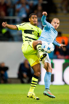 Celtics Saidy Janko och Malmö FFs Vladimir Rodic