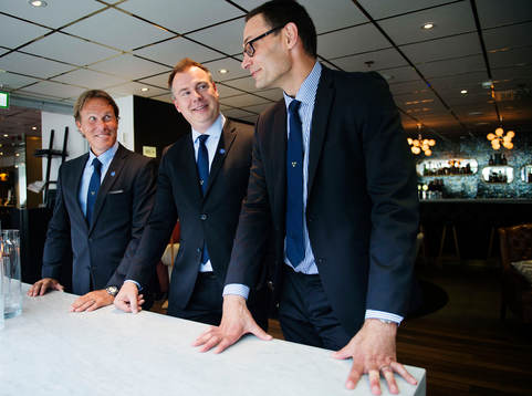 Johan Garpenlöv, Rikard Grönborg och Peter Popovic