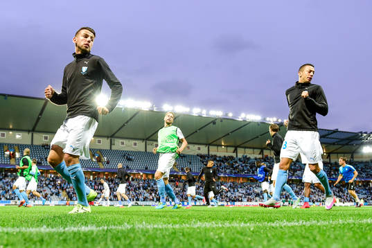 Malmö FFs Erdal Rakip , Kari Arnason och Nikola Djurjic