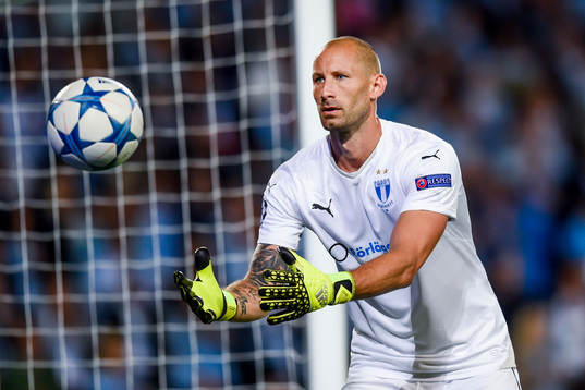 Malmö FFs målvakt Johan Wiland
