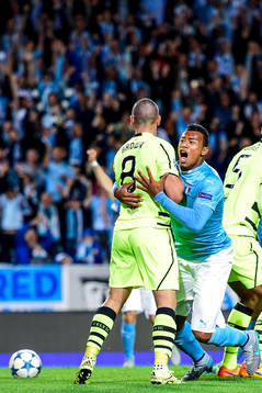 Malmö FFs Felipe Carvalho firar