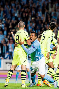 Malmö FFs Felipe Carvalho jublar