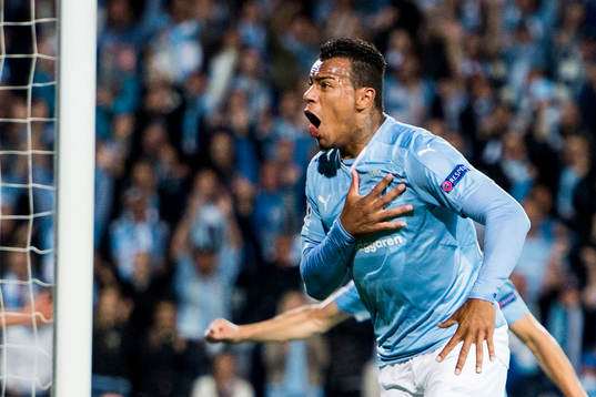 Malmö FFs Felipe Carvalho jublar