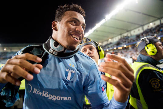 Malmö FFs Felipe Carvalho jublar