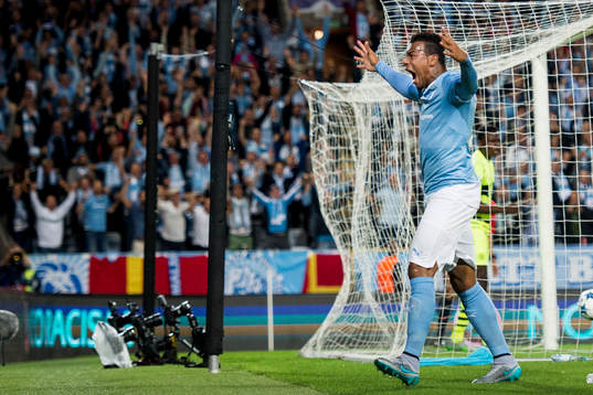 Malmö FFs Felipe Carvalho jublar