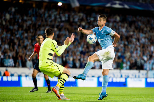 Celtics Nadir Ciftci och Malmö FFs Markus Rosenberg