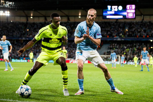 Celtics Dedryck Boyata och Malmö FFs Jo Inge Berget
