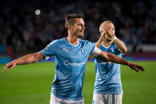 Malmö FFs Markus Rosenberg jublar
