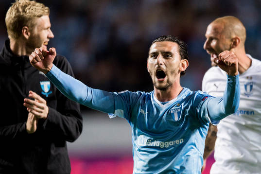 Malmö FFs Agon Mehmeti jublar