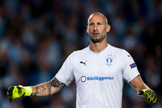 Malmö FFs målvakt Johan Wiland