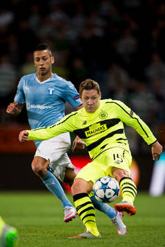 Celtics Kris Commons och Malmö FFs Nikola Djurjic
