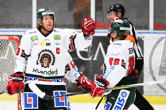 Frölundas Joel Lundqvist firar