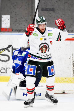 Frölundas Joel Lundqvist firar