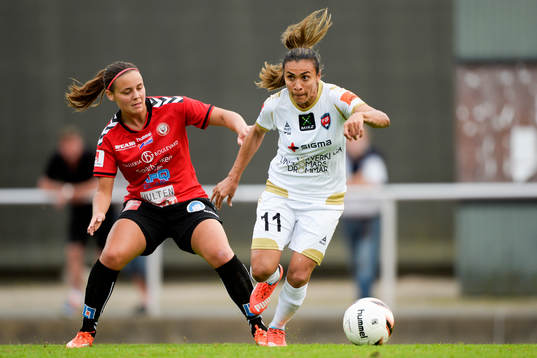 Kristianstads Alice Nilsson och Rosengårds Marta Viera Da