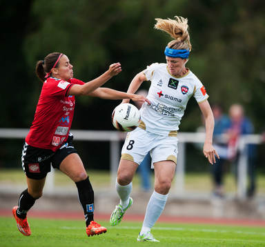 Kristianstads Alice Nilsson och Rosengårds Kirsten van de