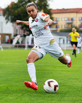 Malmös Marta  i matchen i damallsvenskan mellan