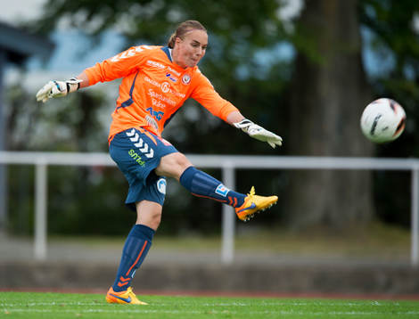 Kristianstads målvakt Brett Maron i matchen i