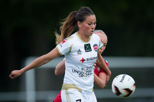 Rosengårds Sara Björk Gunnarsdottir i matchen i