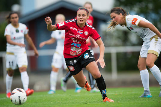 Kristianstads Alice Nilsson i matchen i damallsvenskan
