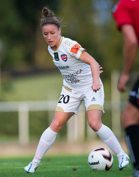 Rosengårds Joseé Belanger i matchen i damallsvenskan