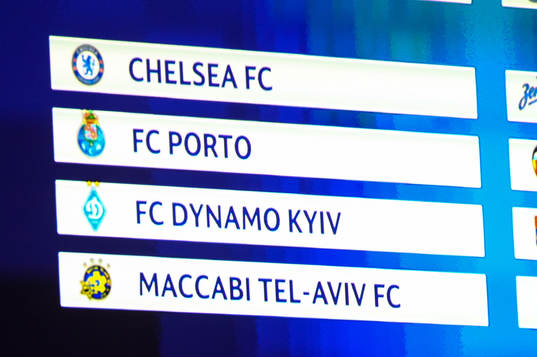 Grupp G bestående av Chelsea, Porto, Dynamo Kiev och