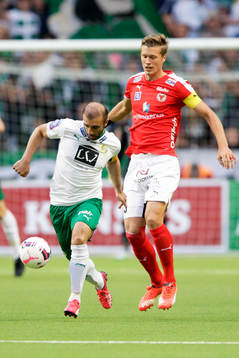 Hammarbys Kennedy Bakircioglu och Kalmars Viktor Elm