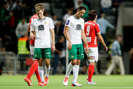 Hammarbys Richard Magyar och Philip Haglund deppar