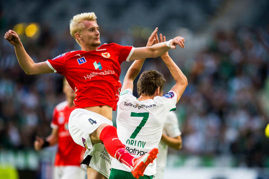 Kalmars Ludvig Öhman och Hammarbys Jakob Orlov