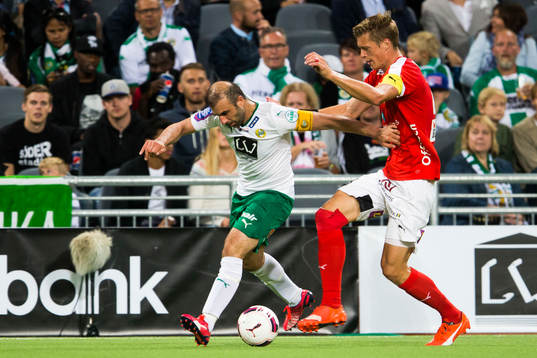 Hammarbys Kennedy Bakircioglu och Kalmars Stefan Larsson