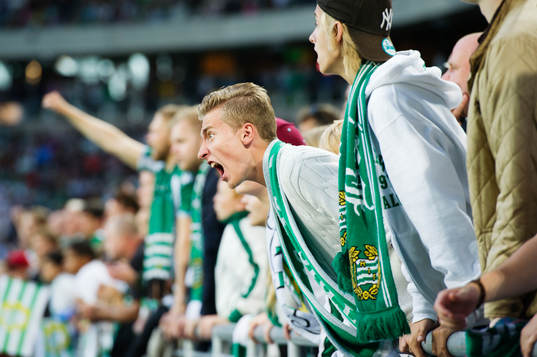 Hammarbys supporter är irriterad