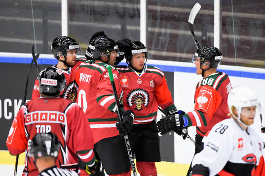 Frölundas Ryan Lasch  jublar