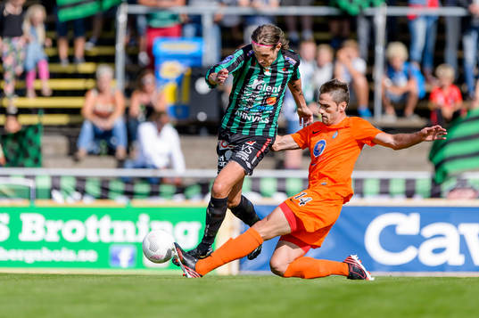 Varbergs David Johannesson och Athletics Juan Jose Hervias