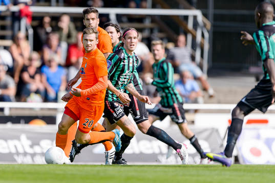 Athletics Filip Rogic och Varbergs David Johannesson