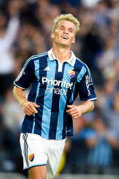 Djurgårdens Sebastian Andersson jublar