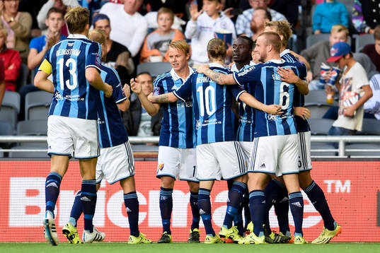 Djurgårdens Sam Johnson jublar