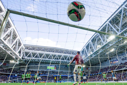 Djurgårdens Kerim Mrabti jublar