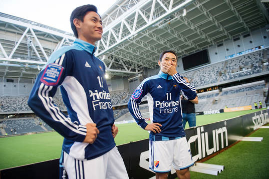Djurgårdens Soo Yong Yoon och Seon-Min Moon