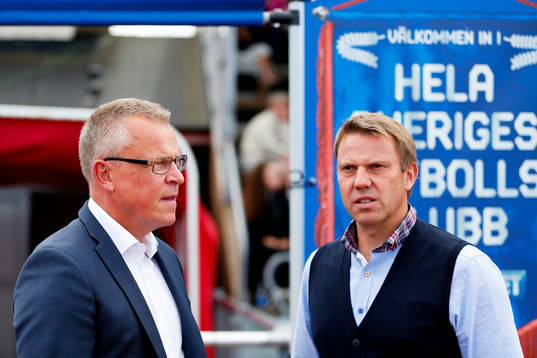 Norrköpings tränare Jan Andersson och Falkenbergs
