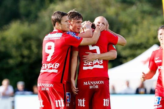 Norrköpings Christoffer Nyman jublar