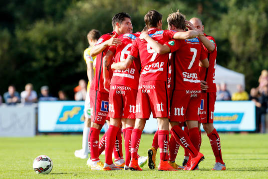 Norrköpings Christoffer Nyman jublar