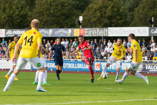 Norrköpings Christoffer Nyman gör 0-1
