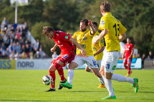 Norrköpings  Christoffer Nyman och Falkenbergs David