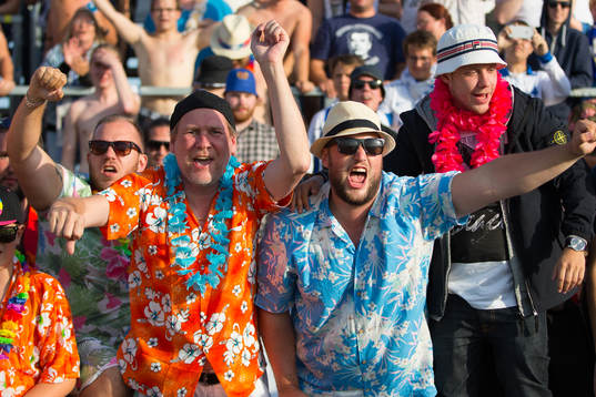 Norrköpings supportrar jublar