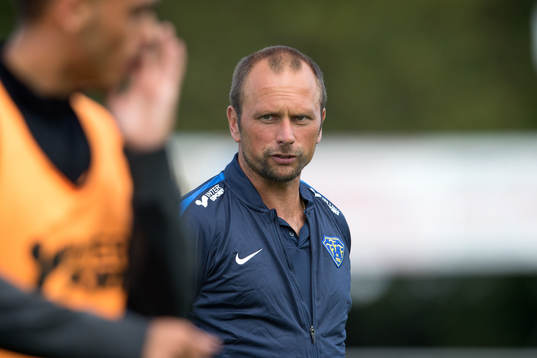 Falkenbergs assisterande tränare Jonas Axeldal före
