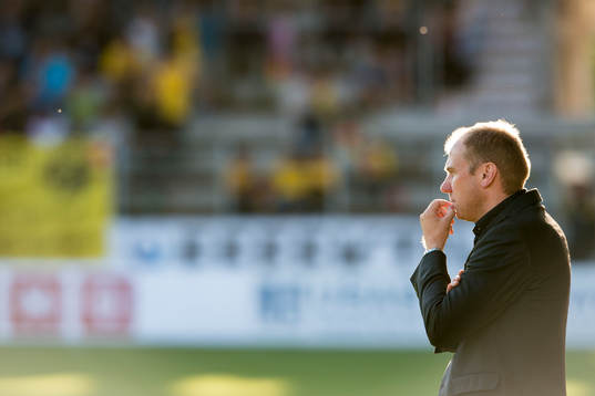 Elfsborgs manager Magnus Haglund funsdersam