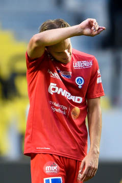 Åtvidabergs Månz Karlsson deppar