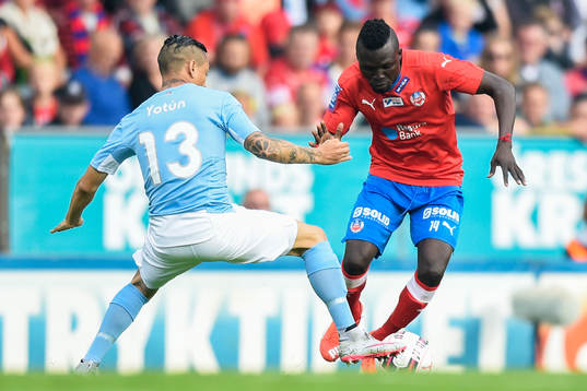Malmö FFs Yoshimar Yotún och Helsingborgs Lalawélé