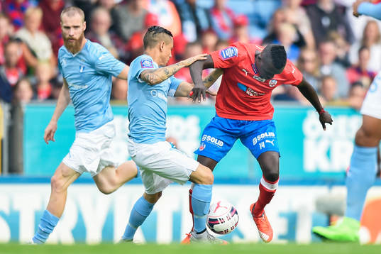 Malmö FFs Yoshimar Yotún och Helsingborgs Lalawélé